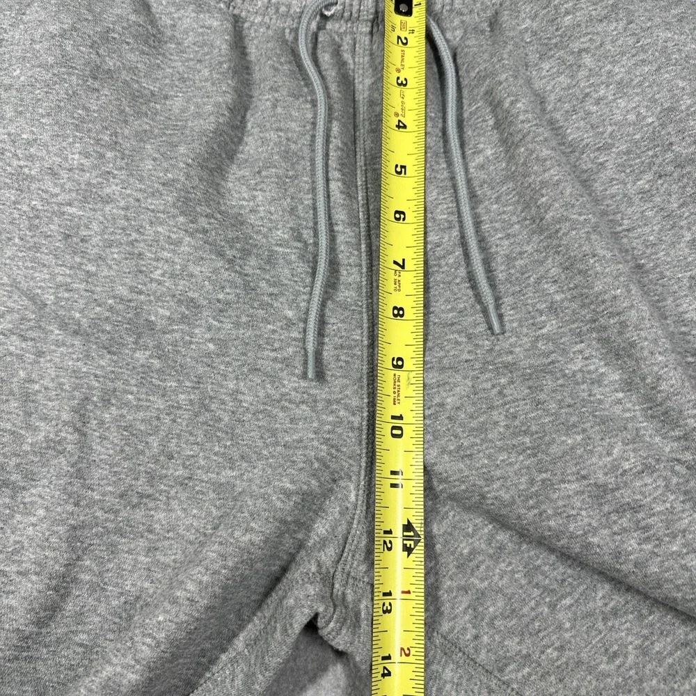 Nike Club Fleece Jogger Sweatpants Men's XL Gray Varsity Puff Print Logo